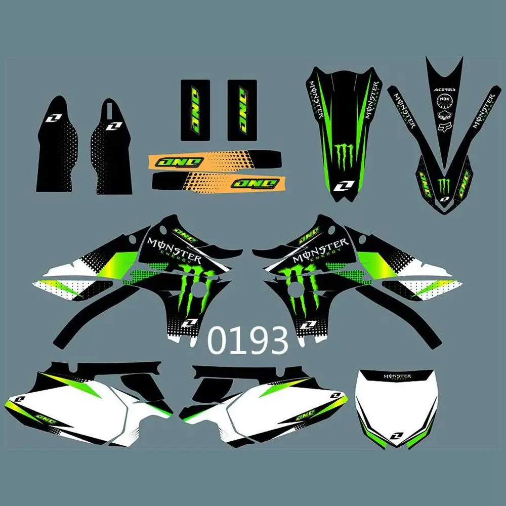 

New Full Graphics Decals Stickers Custom Number Name Glossy Bright Stickers Waterproof for YAMAHA YZ450F 2010-2013