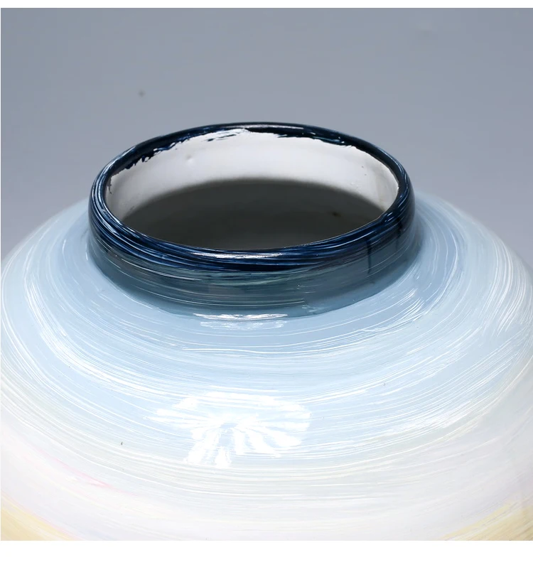 Современное новое китайское керамическое блюдо с рисунком бак для хранения дисплей мягкое украшение стеклянные контейнеры банки mason jar