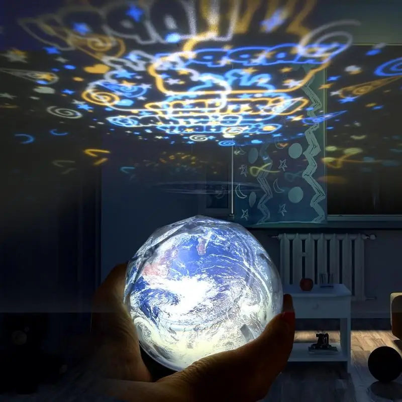

Starry Sky Night Light Planet Earth Projector LED Lamp Universe Colorful Rotate Flashing Star LED Night Light Kids Bedroom Decor