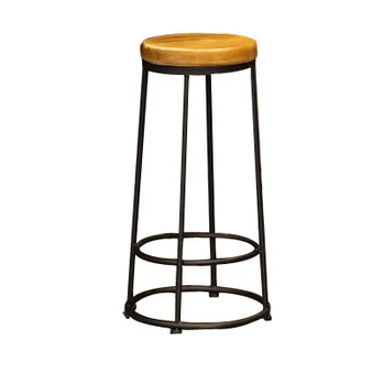 

American Solid Wood Small Square Table Simple Household Square Bar Table Coffee Shop Table And Chair Net Red Combination High Ta