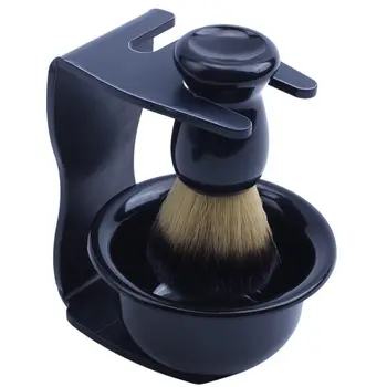 

Hot Men's Shaving Removal Hair Shaving Brush Holder + Badger Shaving Brush + Bowl Soap