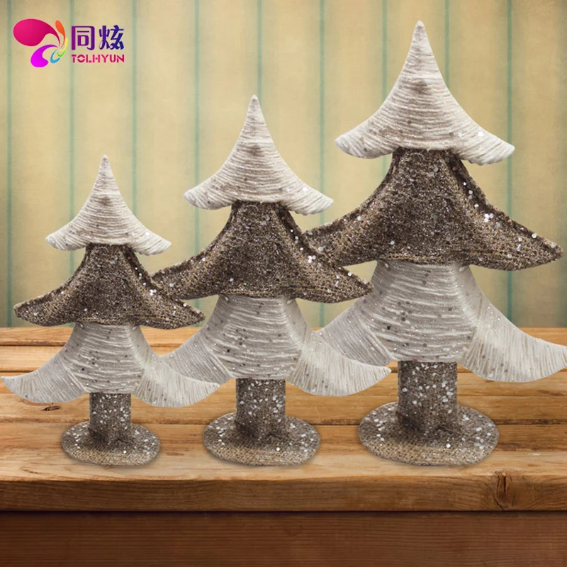 

Burlap Tree Christmas Tree Hotel Mall Window Scene Decoration Christmas Decoration