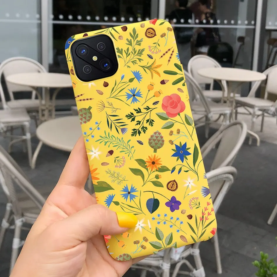 For OPPO Reno 4Z 5G Reno4Z CPH2065 Case Phone Cover Flower Cartoon Protective Bumper Funda Soft Coque For OPPO Reno4 Z A92s Etui