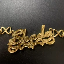 

Personalized XOXO Name Necklace Custom Name Necklaces 3D Double Nameplate Customized Letter Necklace for Women Christmas Gifts