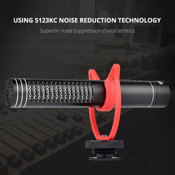 

Video Microphone Camera Interview Recording Vlog Mic Folding Stand Tripod Filter Sponge for DSLR Camera Camcorder