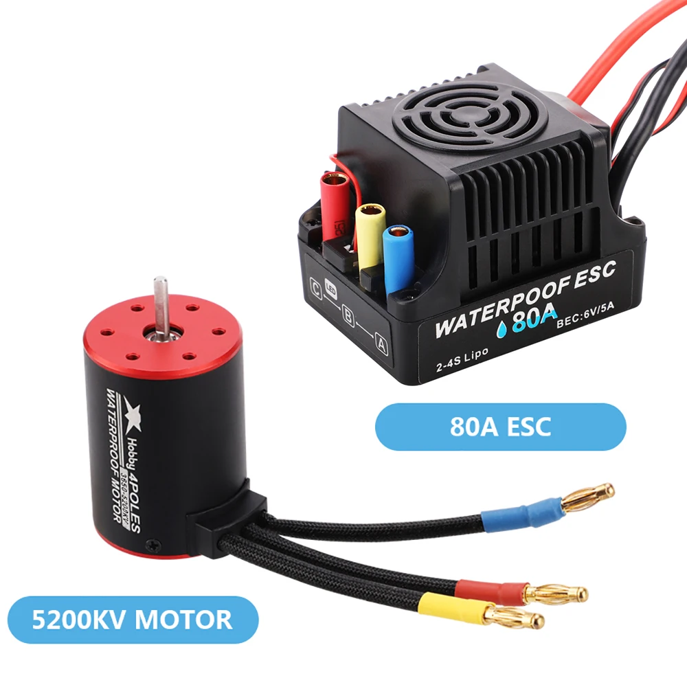 Новая распродажа 3650 2300KV/3100KV/3900KV / 4300KV 5200KV бесщеточный двигатель &amp 60A/ 80A ESC Combo для