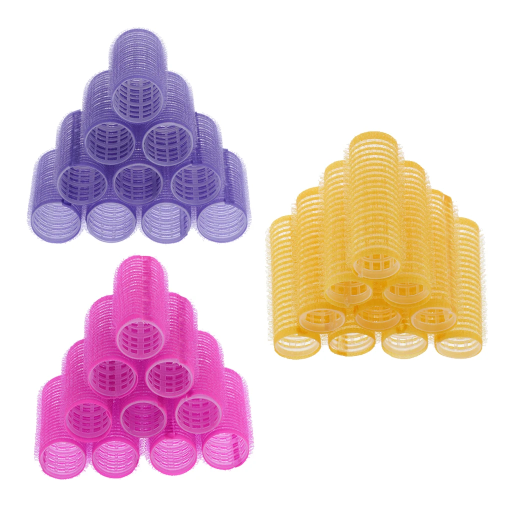 30x Hair Roller Curling Curls Self Grip Hair Rollers Hair Styling Tools