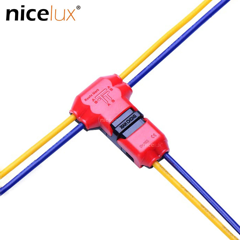 10 шт. 2pin DC/AC 300V 10A проводной разъем 18 22AWG без сварки шотландский замок Быстрый