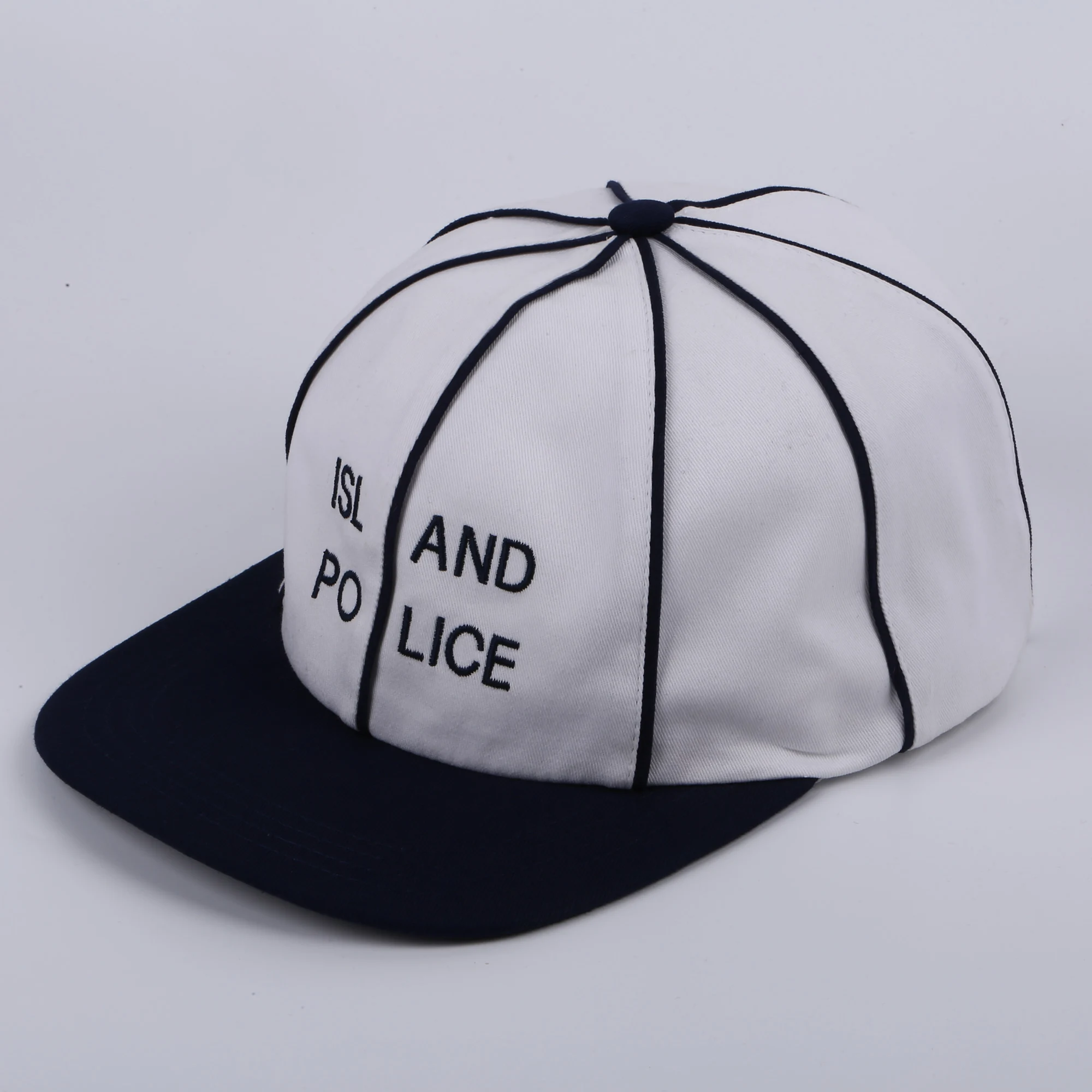Pumpkin flat brim fitted hat multi 