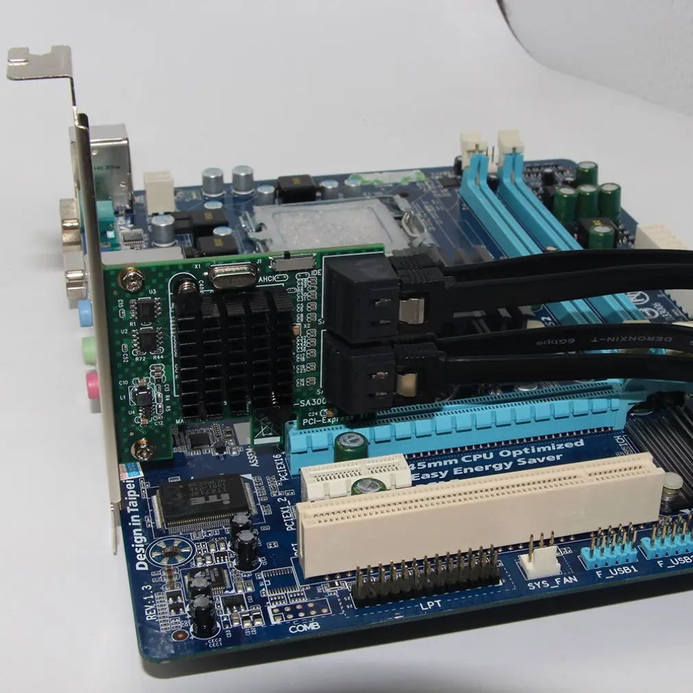 SA3004 4 порта 6G PCI-E для SATA3.0 Riser Card PCI Express для SATA 3,0 Miner SSD IPFS адаптер с большим радиатором для майнинга BTC