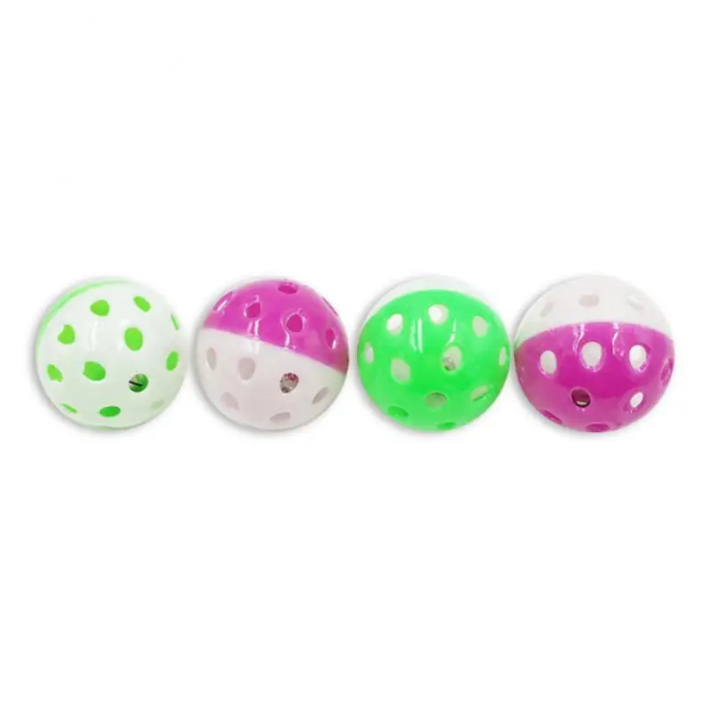 Cute Cat Toys Bell Colourful Cat Ball Toy With Jingle Bell Inside Kitten Toys Pet Teaser Funny Balls Cat Toys Pet Cat Supplies