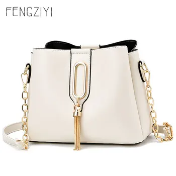 

New Fashion Shoulder Bag Women Hardware Fringe Designer Crossbody Bags for Women Solid Large Capacity Messenger Bag Sac A Main
