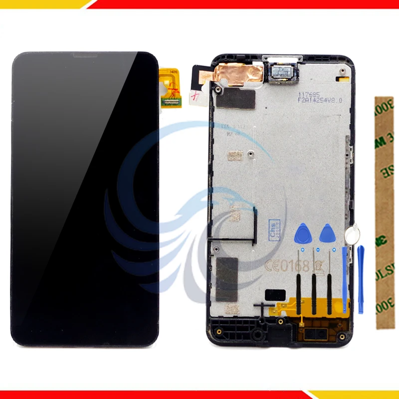 4,5 дюймов Сенсорный экран для Nokia Lumia 630 635 RM-977 RM-976 ЖК-дисплей Дисплей с Сенсорный экран Ассамблеи рамка