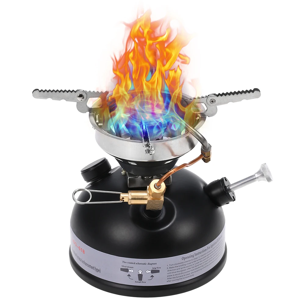 

Portable Outdoor Camping Mini Gasoline Stove Liquid Fuel Alcohol Diesel Foldable Portable Stove For Hiking Backpacking Hunting