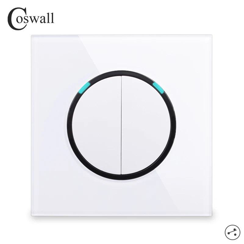 Стеклянная панель Coswall 2 комплекта канала случайный выбор кнопка вкл/выкл