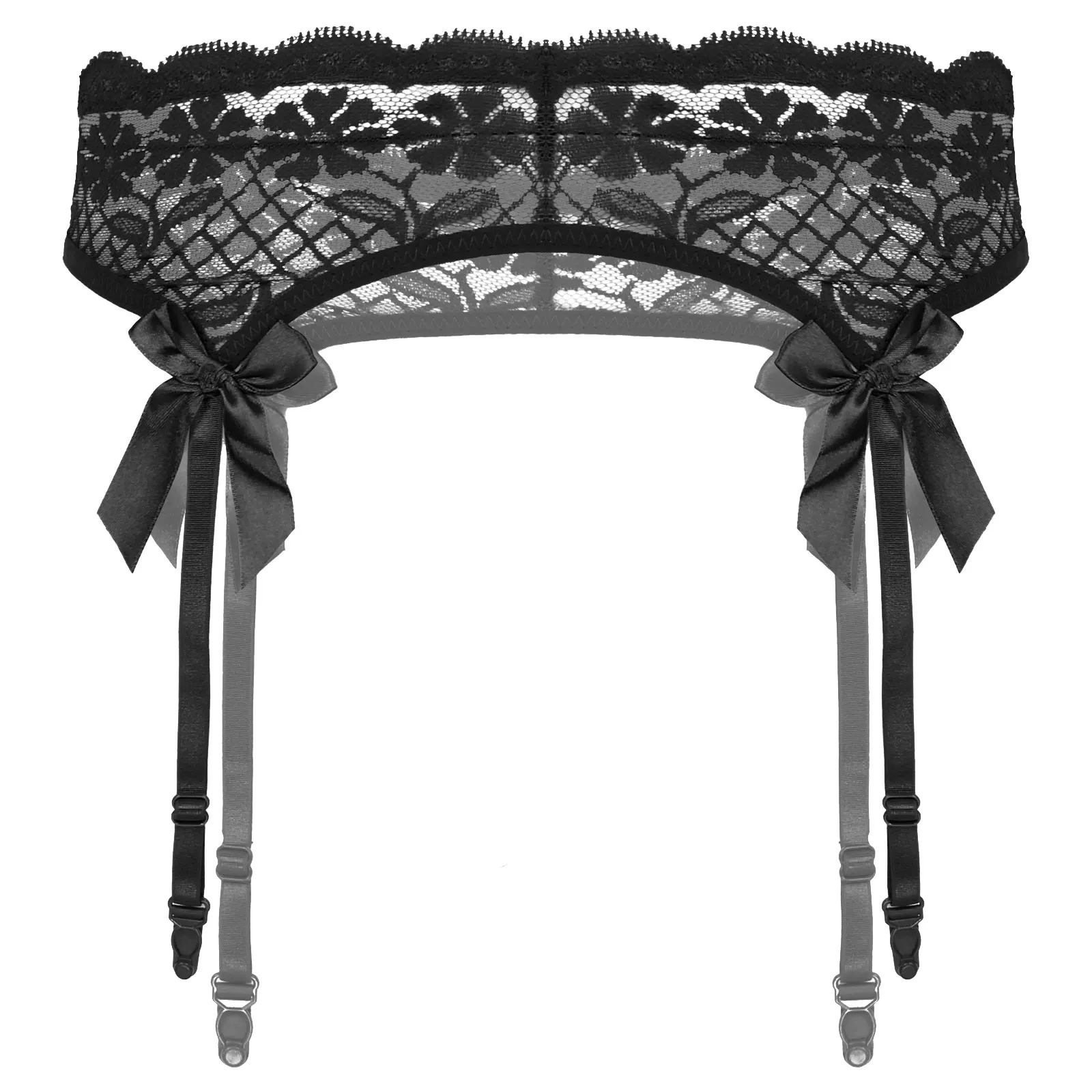 Porte Jarretelle Grande Taille 50 Crochets Porte-jarretelles Noirs