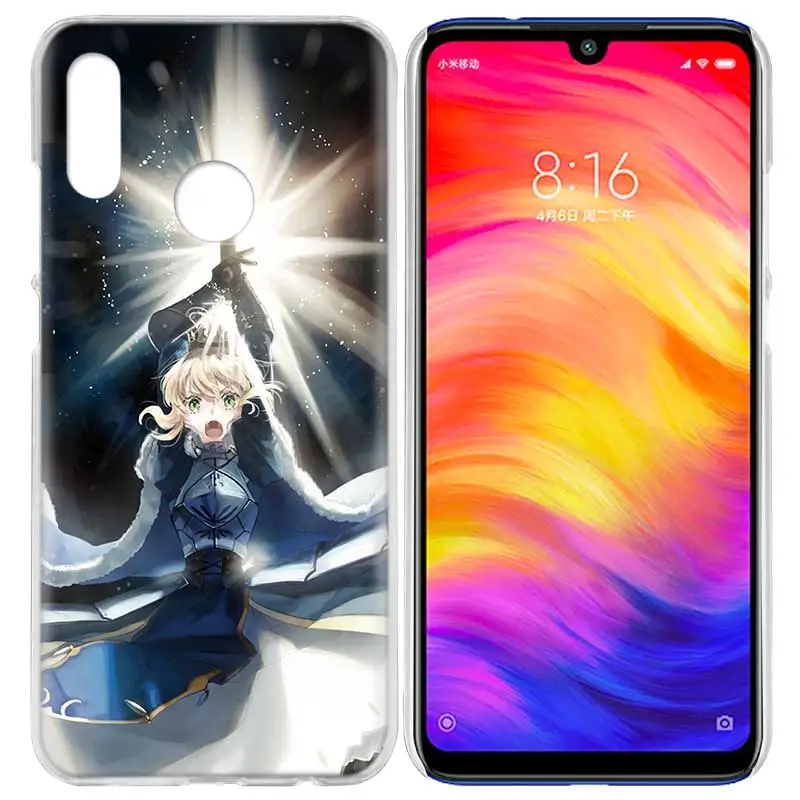 Case Cover for Xiaomi Redmi Note 7 7A 7S 6 6A 5 Y3 K20 Mi 8 9T CC9 CC9E A1 A2 A3 Play F1 Lite Pro Plus fate saber