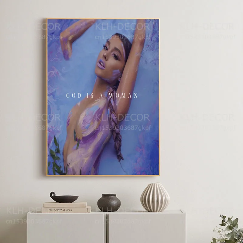 Poster Ariana Grande Pop Singer Star Room Club Art Wall Cloth Print 203 