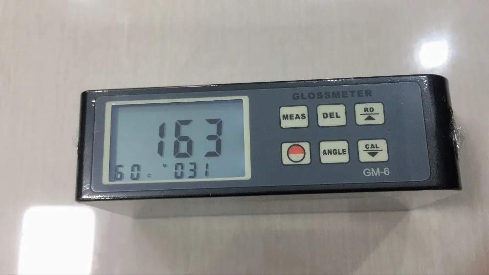 GM-6 Gloss Meter range 0.1-200Gu 20 angle gloss meter Portable Digital Glossmeter with blue backlight