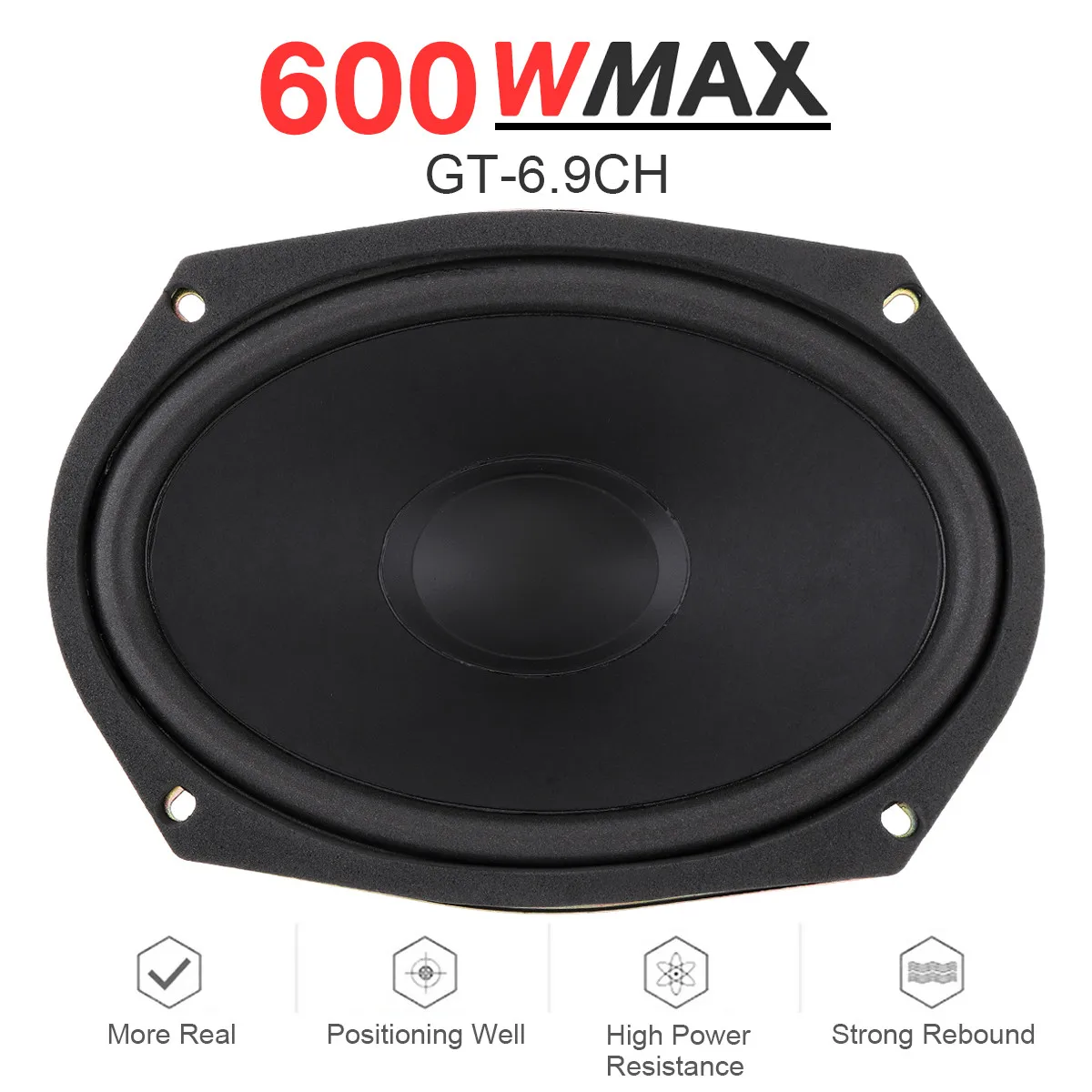 Kopen 1 Pcs 6X9 Inch 600W Auto Coaxiale Luidspreker Luidspreker Voertuig Deur Auto Audio Muziek Stereo Full Range frequentie Auto Hifi Luidspreker