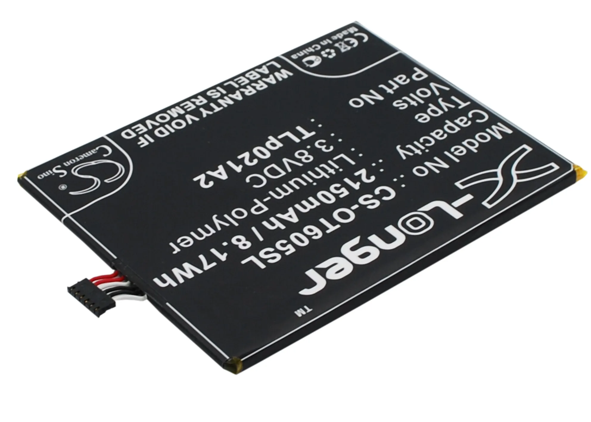Обновленная батарея Cameron Sino для Alcatel TLp021A2 One Touch Idol 2 S, OT-6050, OT-6050Y 2150 мАч/8.17Wh