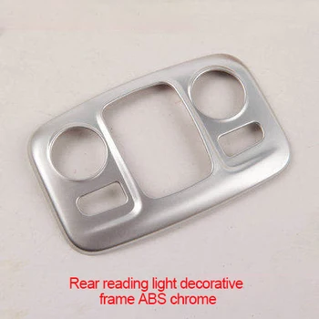 

For Citroen c5 Aircross ABS chrome rear reading light decorative frame 1pc