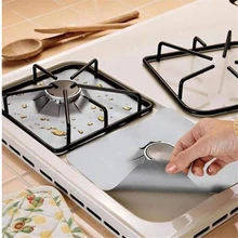 4Pcs Reusable Foil Gas Hob Range Stovetop Burner Protector Liner Cover For Cleaning Kitchen Tools Hot Sale Kitchen Tools