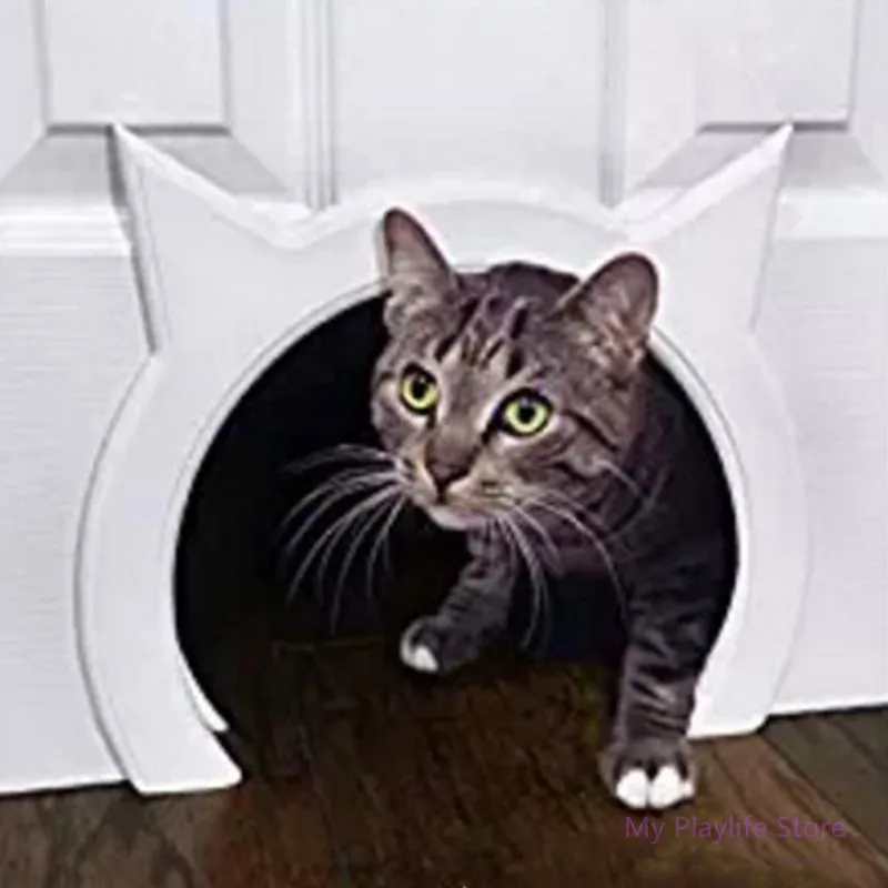Для домашнего любимца, кота межкомнатных дверей Китти в форме дома Скрытая пропуск для собаки кошки товары для домашних собак C42