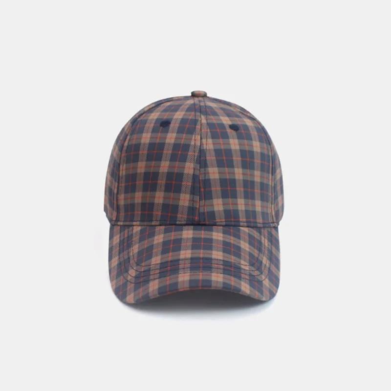 Color Plaid Men's Baseball Cap Unisex Snapback Bones Cap male Gorras Hombre Cotton Dad Hat Casquette Casual Women's baseball Cap 3
