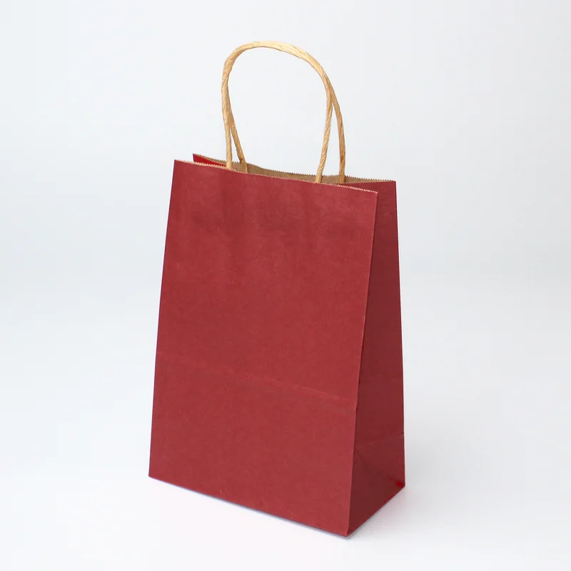 10/30/50pcs DIY Multifunction soft color paper bag with handles Festival  gift bag shopping bags kraft paper packing bag