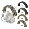 KRYDEX Tactical Modular Headphone Stand Protection Cover Headband Earmuff Headset Stand MOLLE Protection Case For HOWARD PELTOR 4