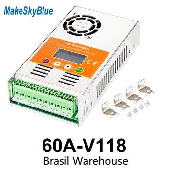 

MakeSkyBlue MPPT Solar Charge Controller 30A 40A 60A Auto for 12V/24V/36V/48V System Version V118 V119-WiFi Brasil Warehouse