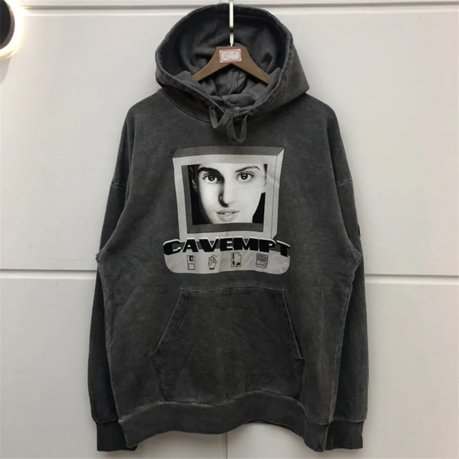 С. Е. CAV EMPT Толстовка Зимняя для мужчин и женщин лучшее качество Уличная стерео 3D промытая Do Старая Мода Cav Empt толстовки