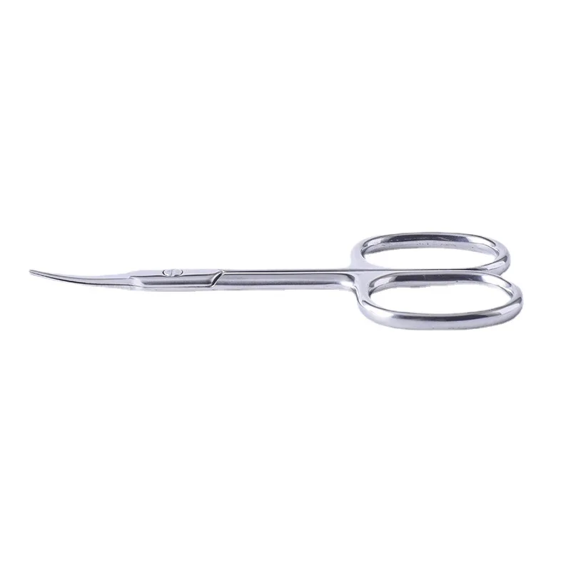 LIZY Eyelash Scissors Sharp Head 3.5mm Thick Stainless Steel Curved Nose Hair Beard Facial Scissors Eyebrow Cosmetic Makeup Tool 4