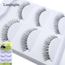 Хит, 3 пары, норковые накладные ресницы, натуральные, полные полосы, ресницы Накладные, накладные ресницы, макияж, макияж,#804