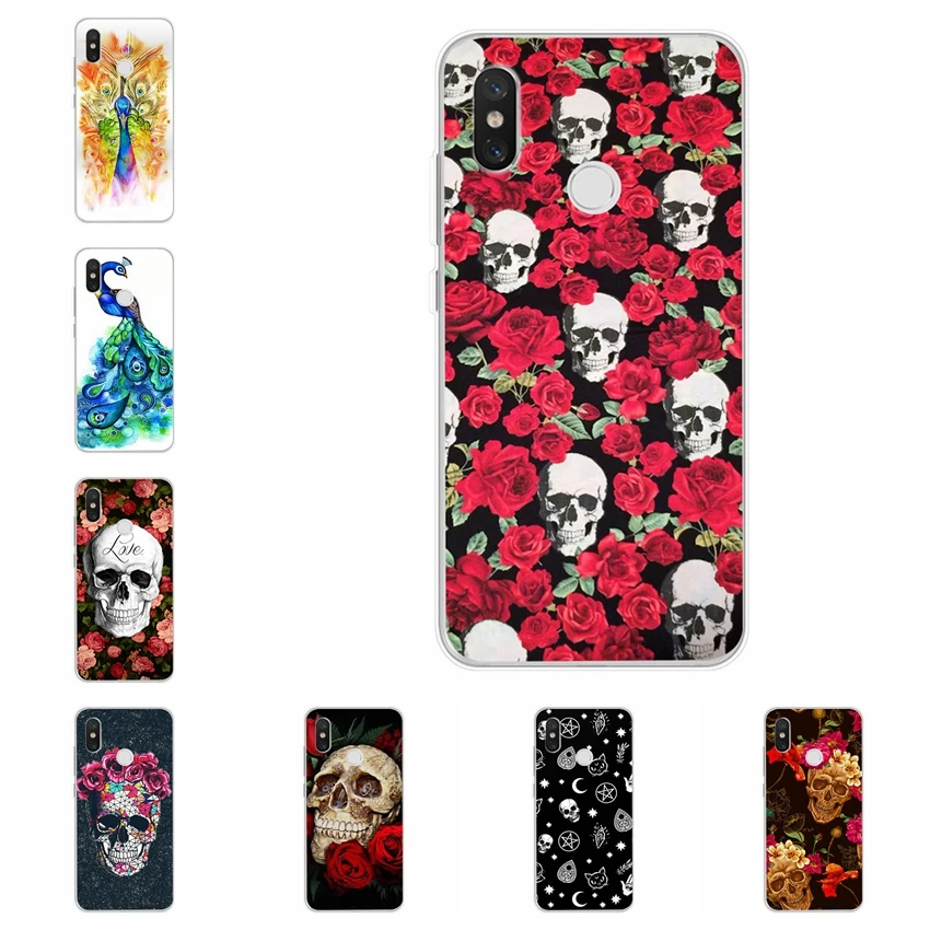 Case for Xiaomi Redmi Note 3 5 6 Pro Remi 4A 5A 6A 4X Silicone Phone Cover TPU Skull Pattern E029 |