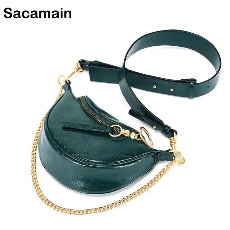 

2020 Spring Women Chain Small Shoulder Messenger Bags Leather Bags Women Genuine Leather Sac a main femme de marque Luxe cuir