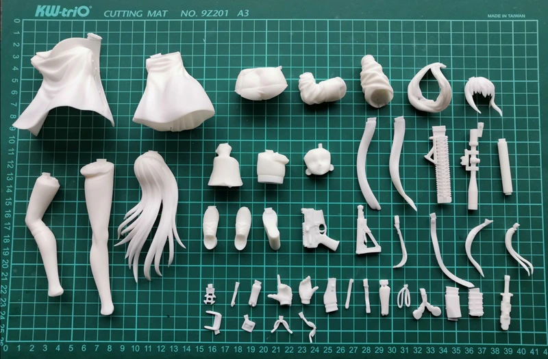 Jill 3D Print Model Kit 1:8 1:6 1:4 Unpainted Unassembled Garage Kit Figure GK