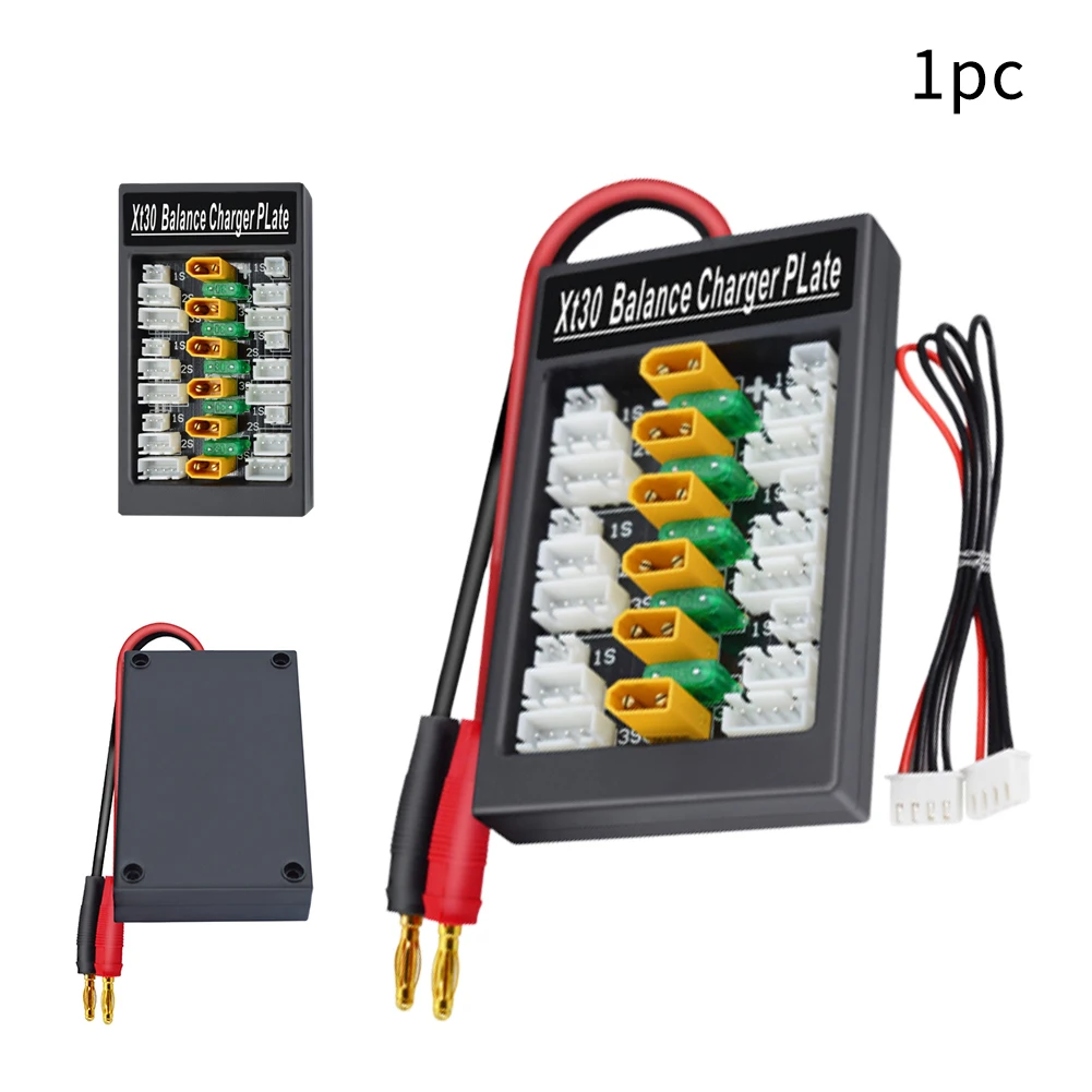

XT30 1S-3S Model Airplane Accessories With Cable Parallel Charging Board Balance Portable Battery Charger Plug Toy For Imax B6