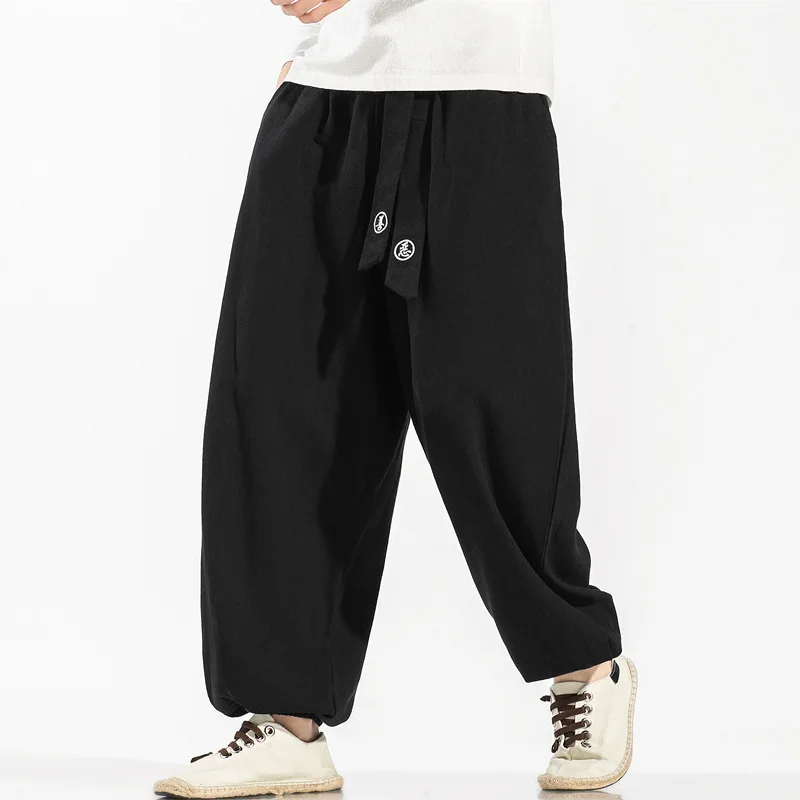 

Chinese-style Pants Embroidered Spring And Summer Cotton Linen Skinny Trousers Loose Drape Loose Pants Qt6020-k915/75