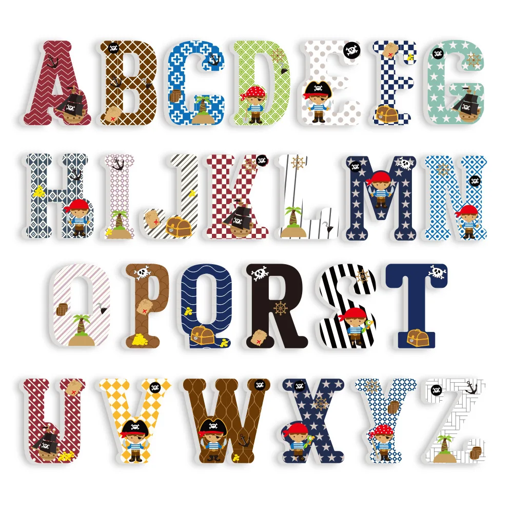  3D PVC Uppercase English Alphabet Letter Stickers Kid's Room Decoration Kindergarten Playground Nur - 4000112360115