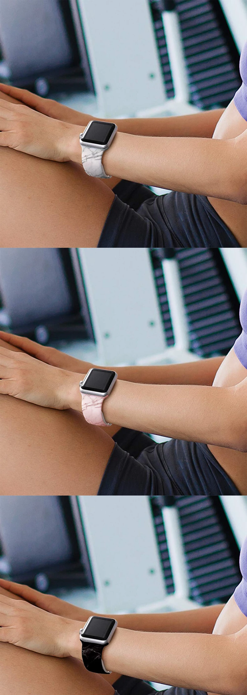 Ремешок для умных часов Apple Watch1234 поколения универсальный ремешок для умных часов Apple силиконовый ремешок 44 мм 42 мм 40 мм 38 мм