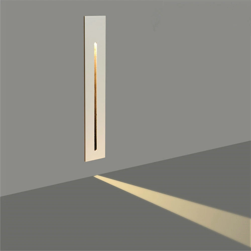 3W Recessed Led Stair Light AC85-265V Indoor Corner Wall lights Step Decoration Lamp Hallway staircase Lamps Dropshipping