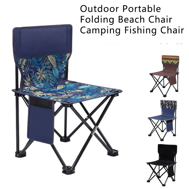 Hot Sale Summer Outdoor Portable Folding Oxford Beach Chair High Strength Camping Fishing Chair