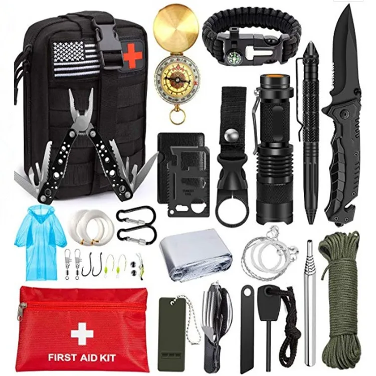 

Wilderness first aid kit, multifunctional self-rescue equipment, camping suit, jungle survival and adventure pockets