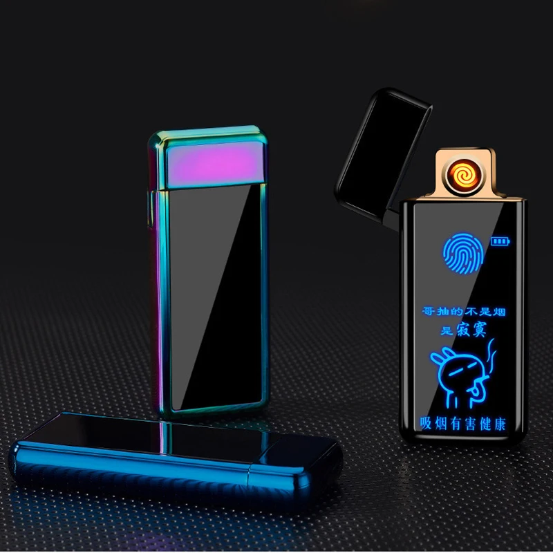 

Full Screen Touch Screen Induction Double-sided Cigarette Lighter Charging Smart USB Cigarette Lighter Creative Personality