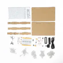 Микроконтроллер Singlechip светодиодный дисплей музыкального спектра ритм вспышки света электронная тренировка diy части музыкальный анализатор спектра