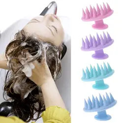 New Spa  Shampoo Tool For Bath Shower Hair Comb Brush Grooming Silicone Scalp Massager Hair Washing Cleaning
