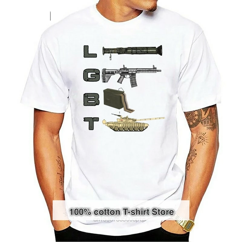 Camiseta con lanzador LGBT para hombre y mujer camiseta sin mangas de pistolas | Мужская одежда