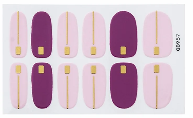 Nail Wraps 3 Съемный полное покрытие поддельные ногти Типсы с клеем, стикер смешанный шаблон многоразовые инструменты для украшения ногтей - Цвет: Nail Wraps 3